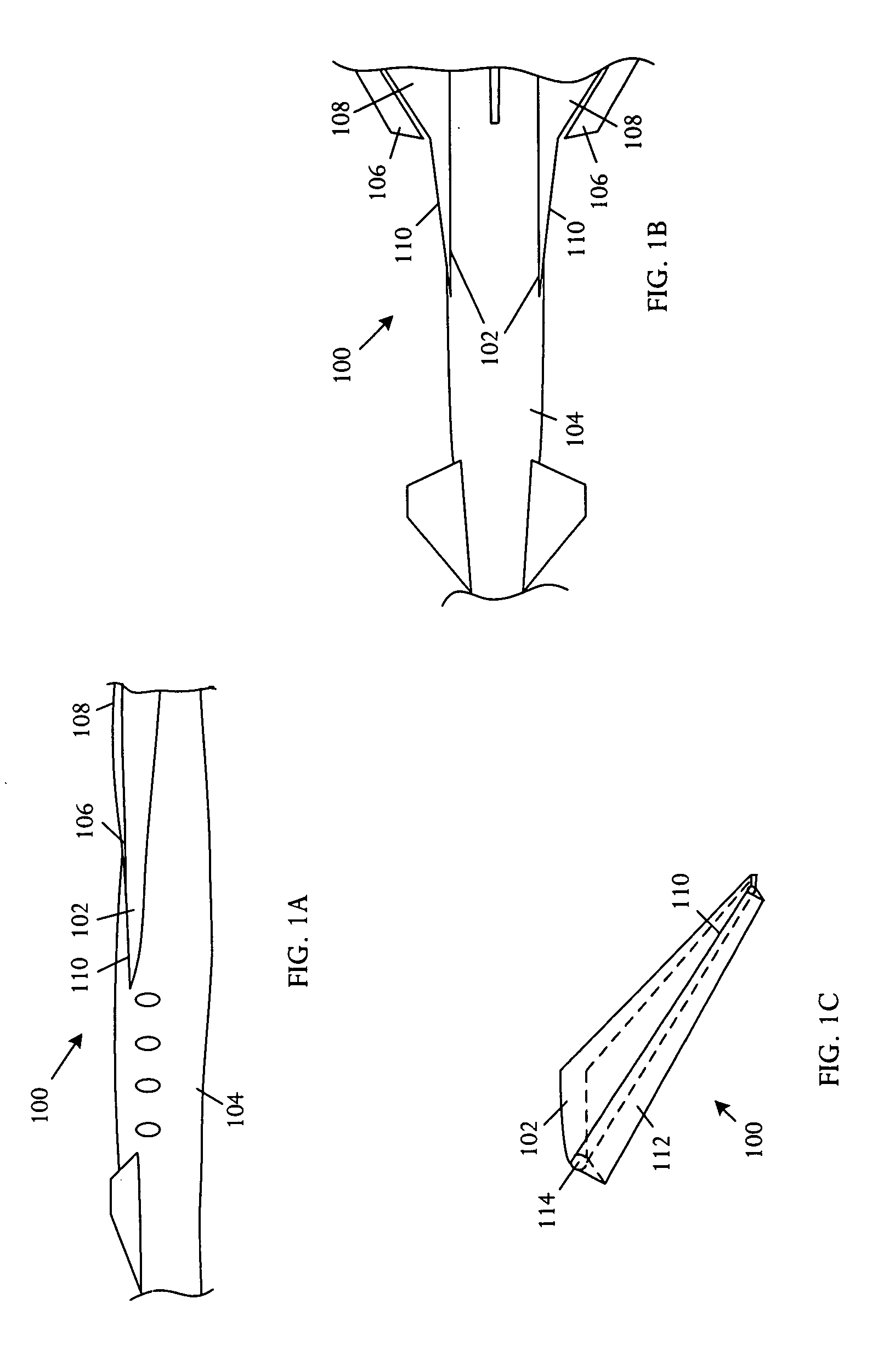 Aircraft lift device for low sonic boom