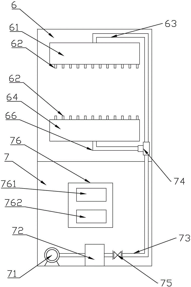 Cleaning machine applied to glass production and processing