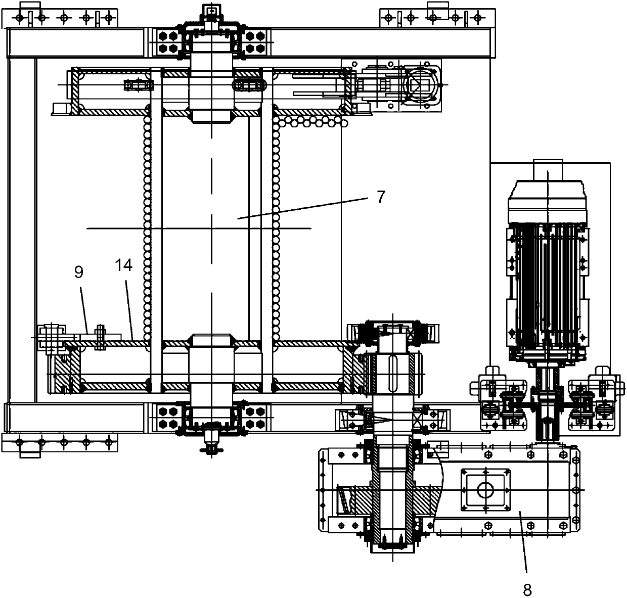 Supporting load detecting device for winch and detecting method of supporting load detecting device