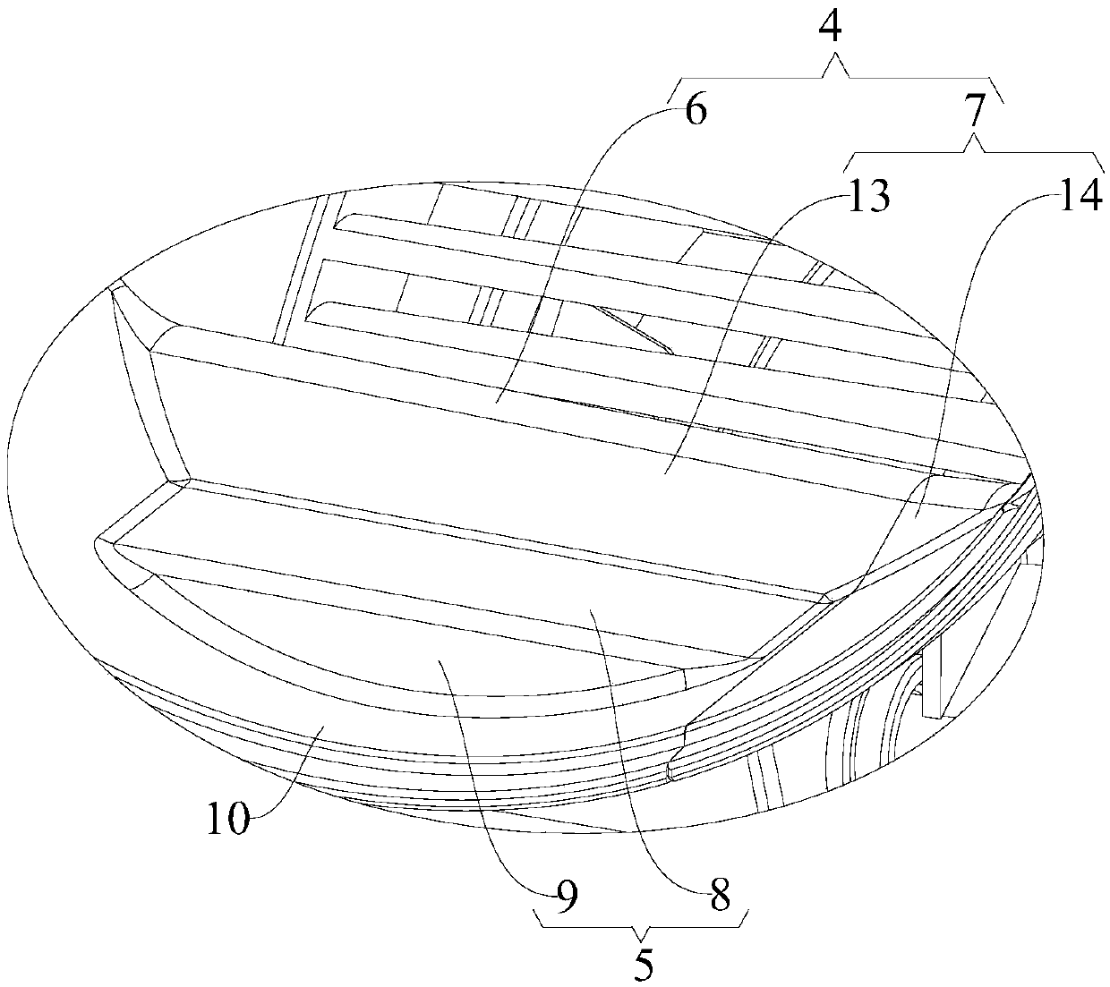 Air duct structure and air conditioner