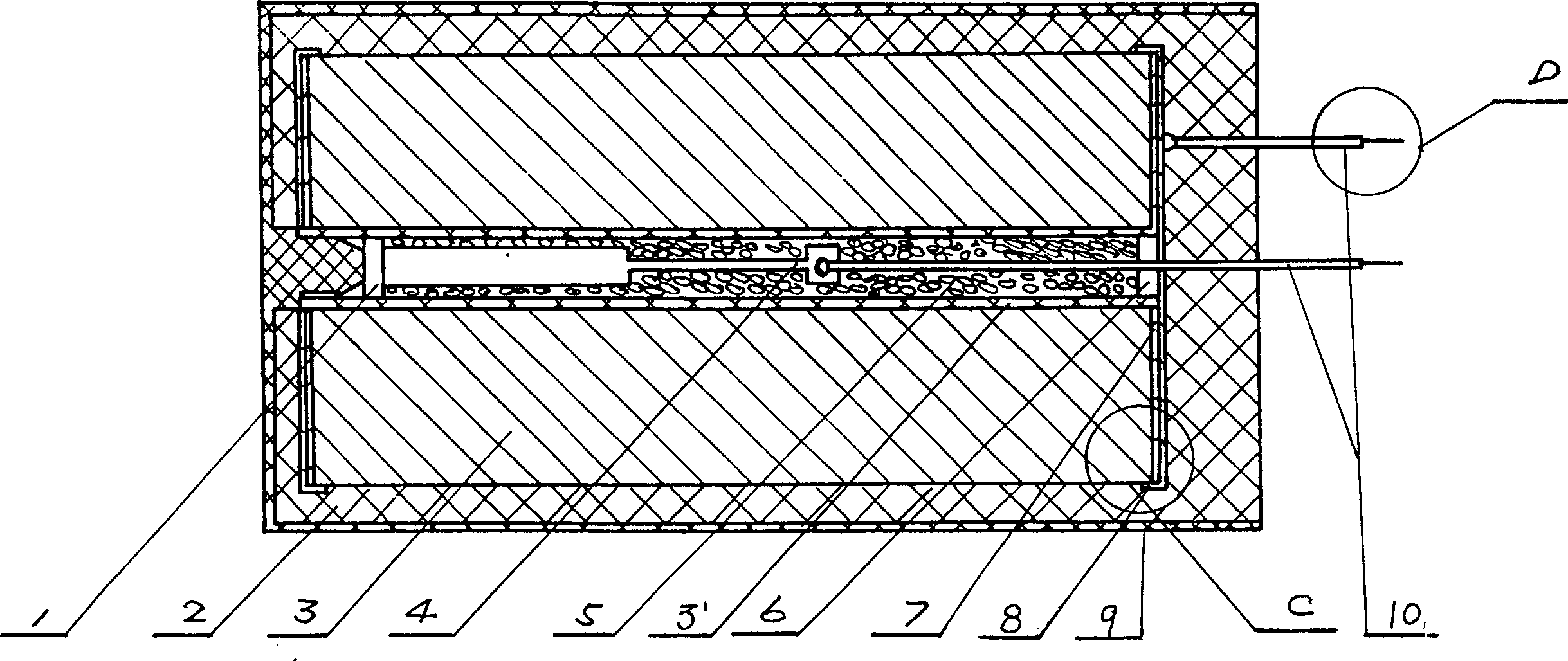 Internal fuse protective dry self-healing high-voltage capacitor element