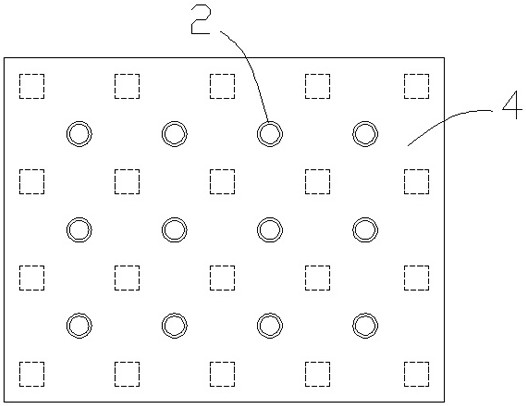 Shed cave with anti-rockfall impact energy dissipation mat and anti-rockfall impact energy dissipation mat