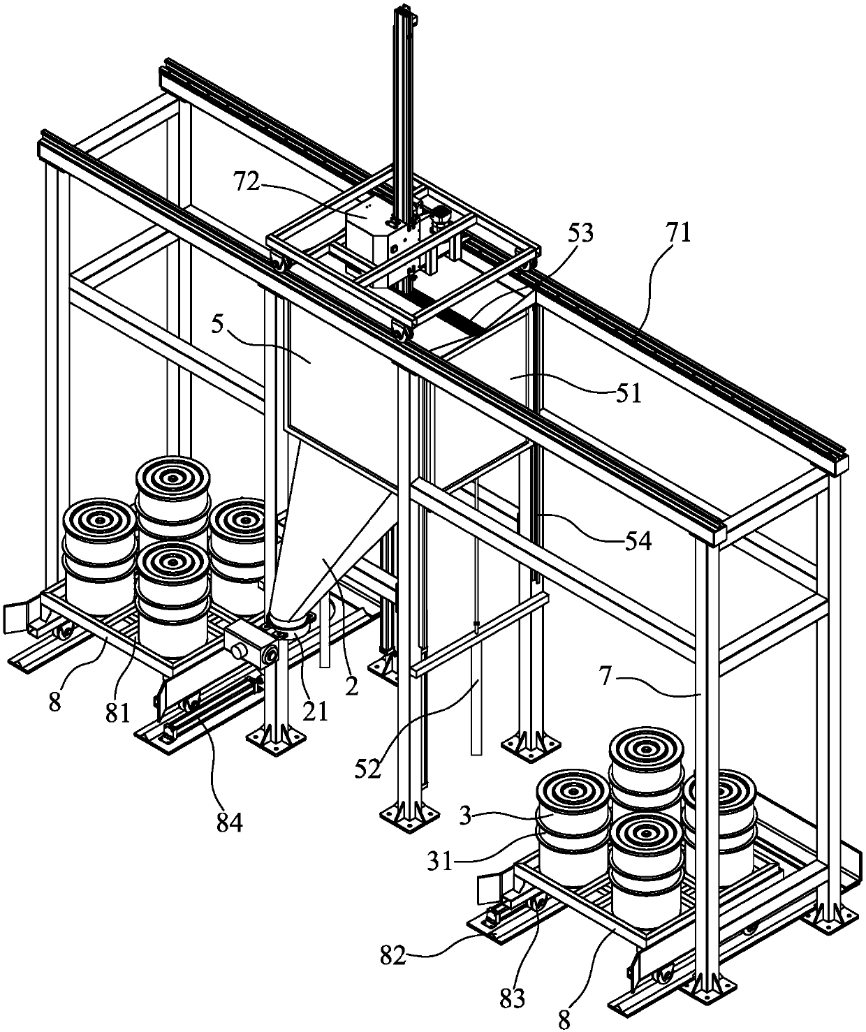 Lead storage battery paste mixing device