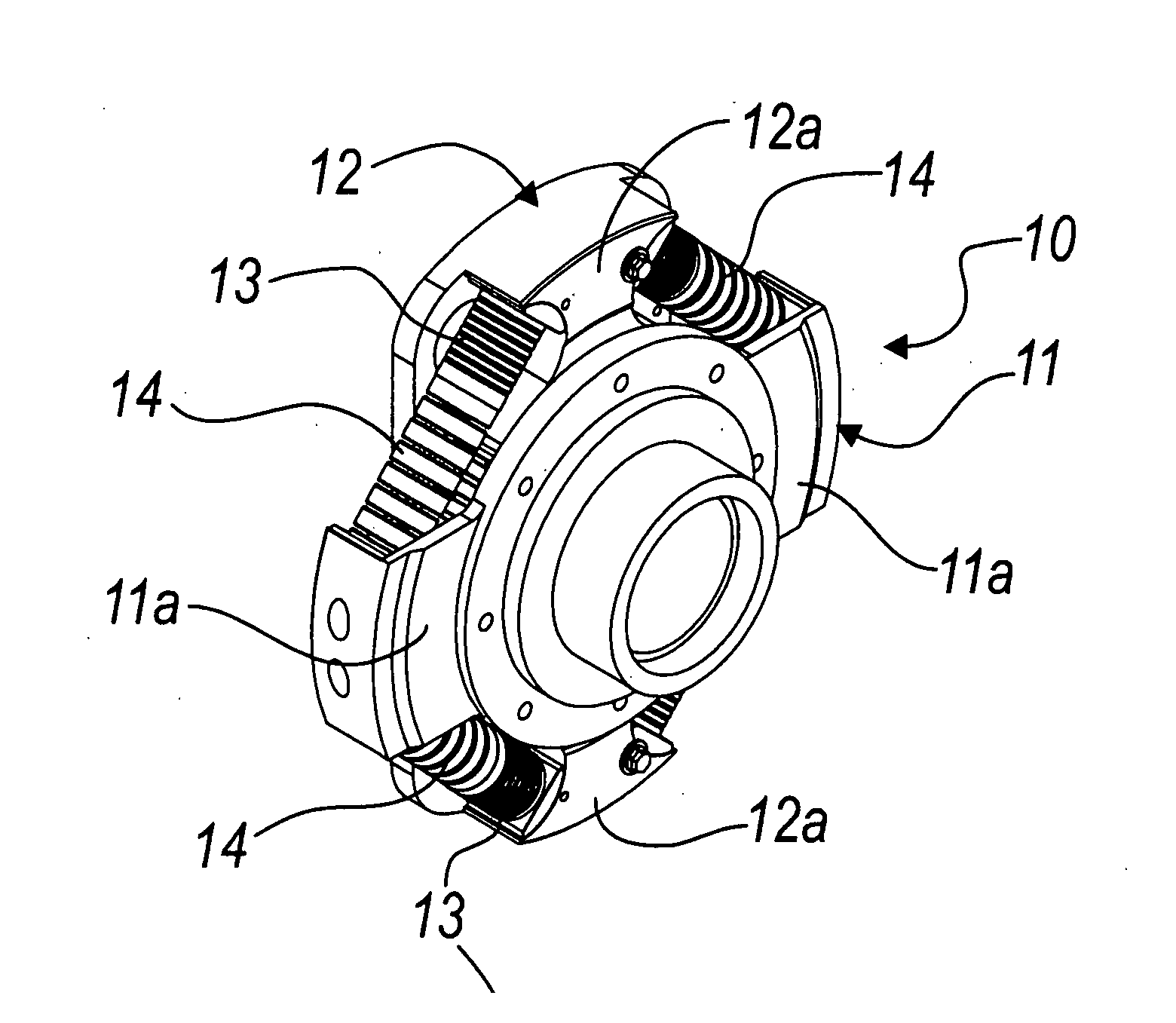 Device for combined rotation of a shaft about its own axis