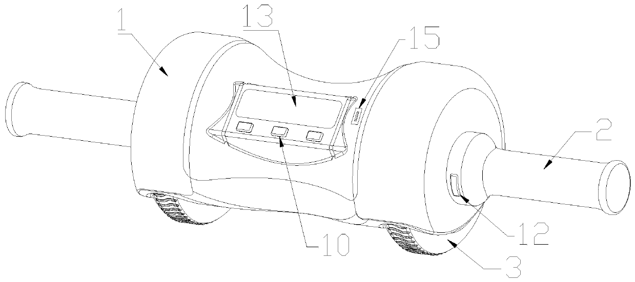 Electric abdomen exercise wheel