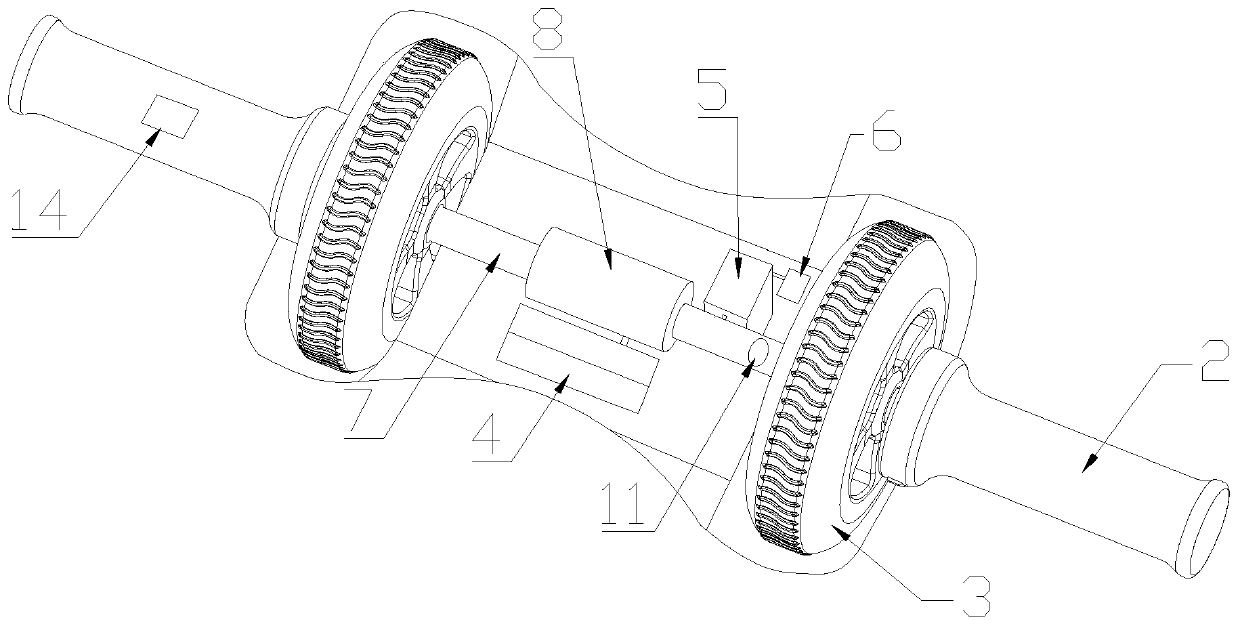 Electric abdomen exercise wheel