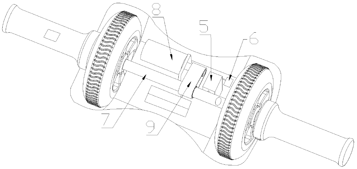 Electric abdomen exercise wheel