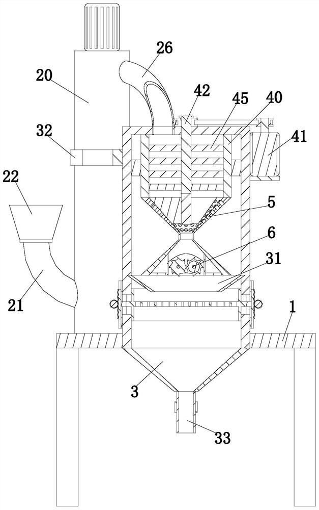 Filtering device for coating processing