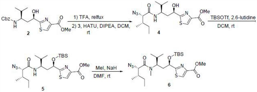 Preparation method of efficient antitumor active polypeptide Tubulysin M