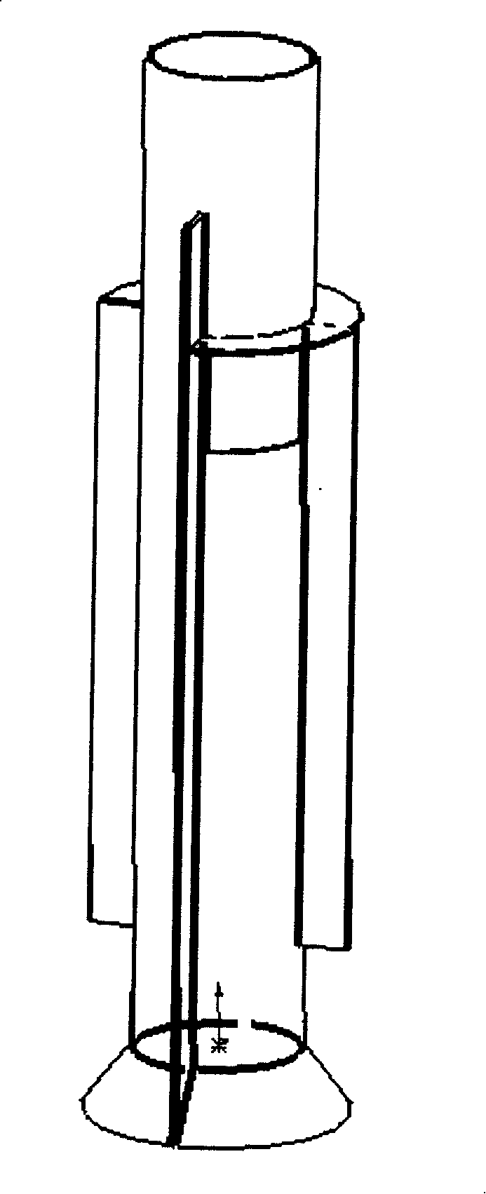 Oil gas and water mixed flow phase-splitting contimuous measuring equipment