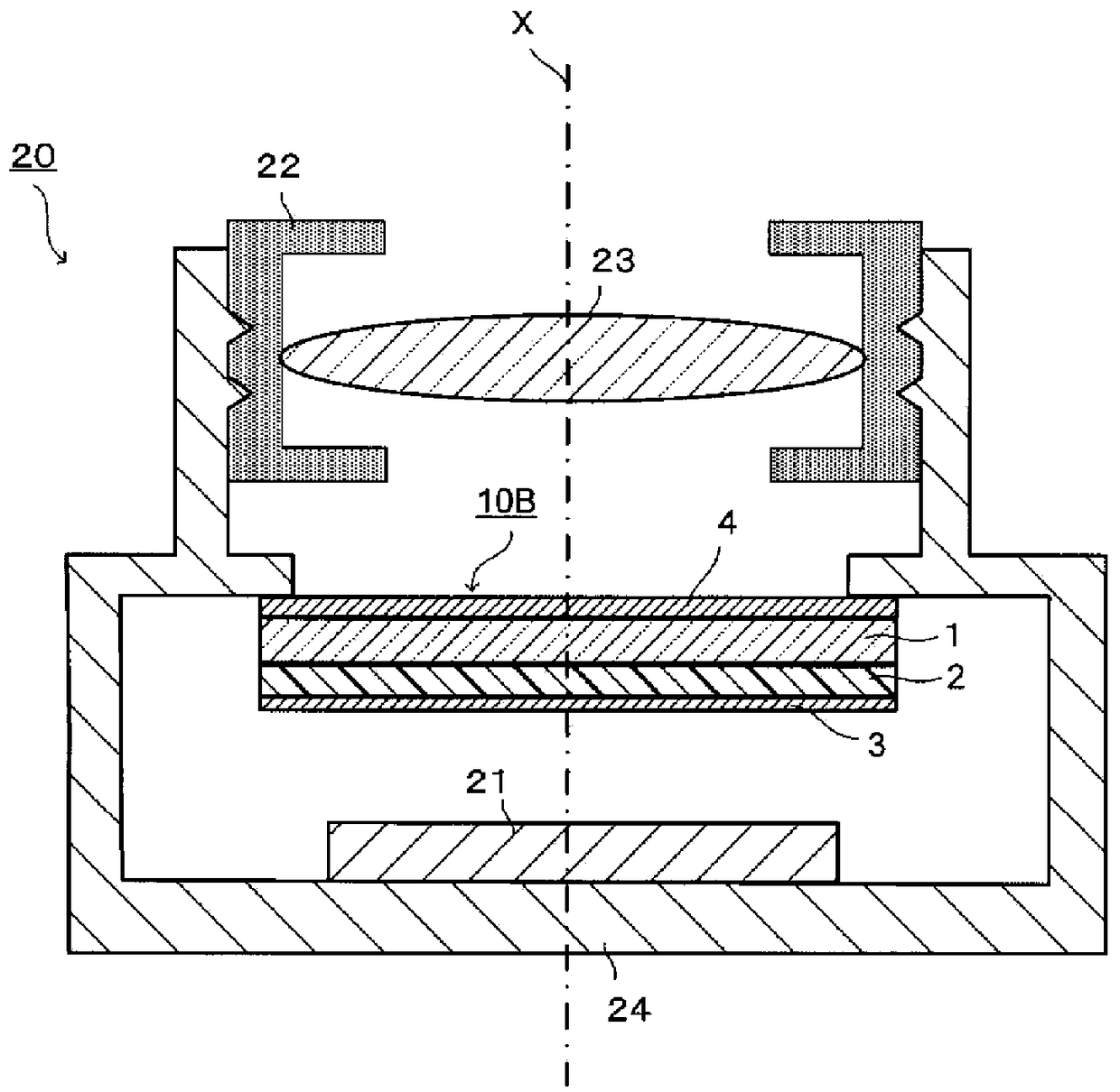 Near-infrared cut filter and solid-state imaging device