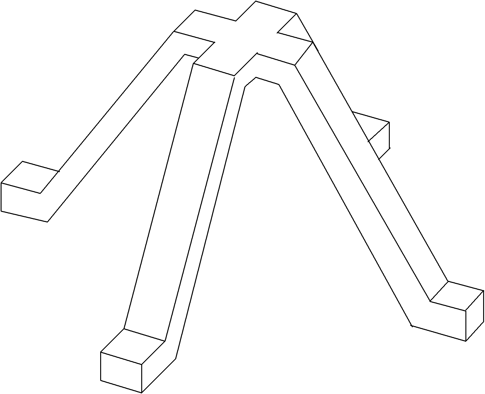 Method for preparing pyramid-shaped lattice sandwich plate by using fiber woven cloth