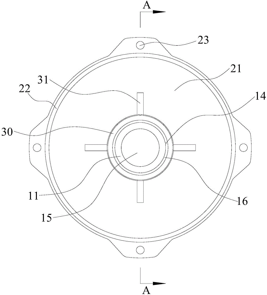 Bearing end cover and bearing seat provided with same