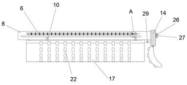 An anti-fouling device covered with guardrail posts for road paving