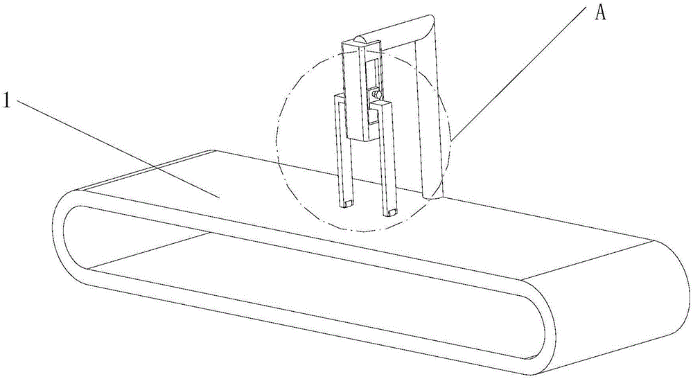 Preparation method of food packaging bag code spraying device facilitating positioning