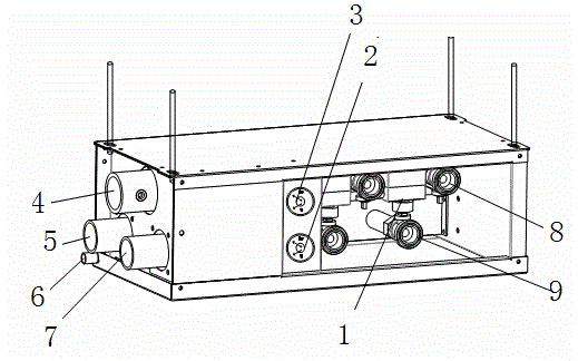 Air conditioning terminal flexible system and distribution device