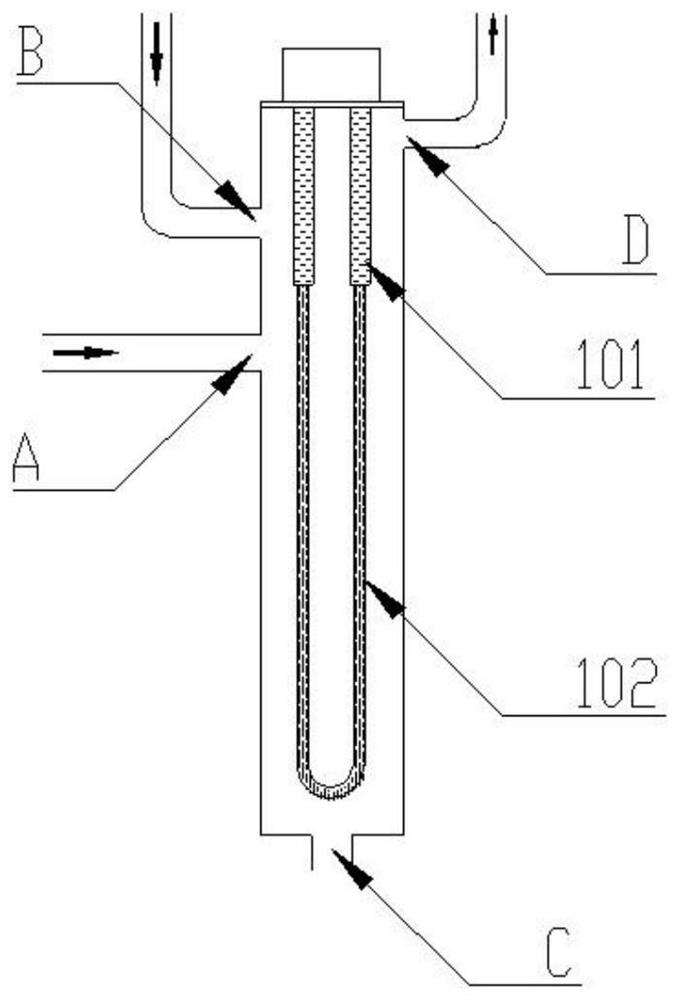 Self-balancing liquid supplementing and exhausting device for temperature control equipment