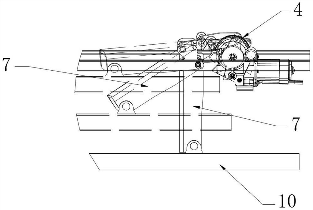 Two-step electric side pedal device for automobile