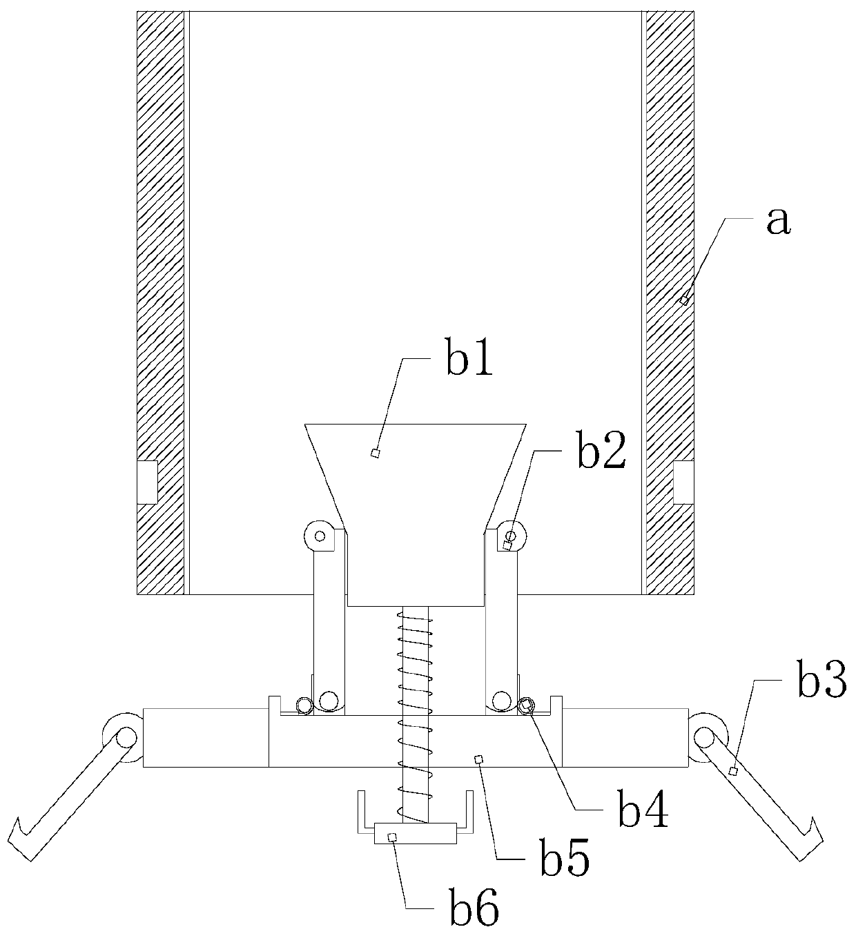 PVC pipe thread wire drawing device with inner and outer clamping functions