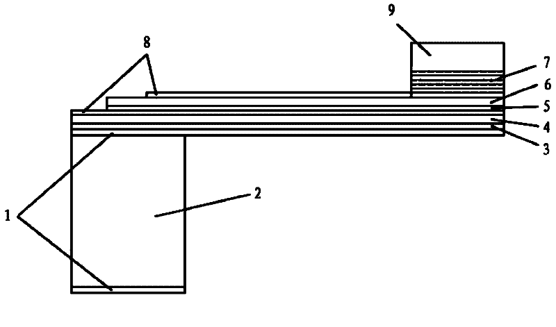 MEMS (Micro-electromechanical Systems) wideband frequency vibration energy collector based on PMNT (Lead Magnesium Niobate-Lead Titanate) piezoelectric mono-crystal, and preparation method