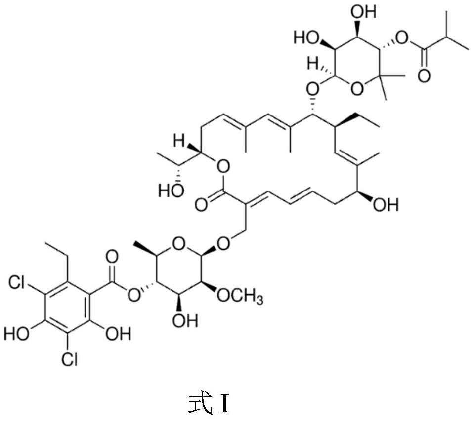 Application of fidaxomicin in preparation of product for resisting mycobacterium fortuitum infection