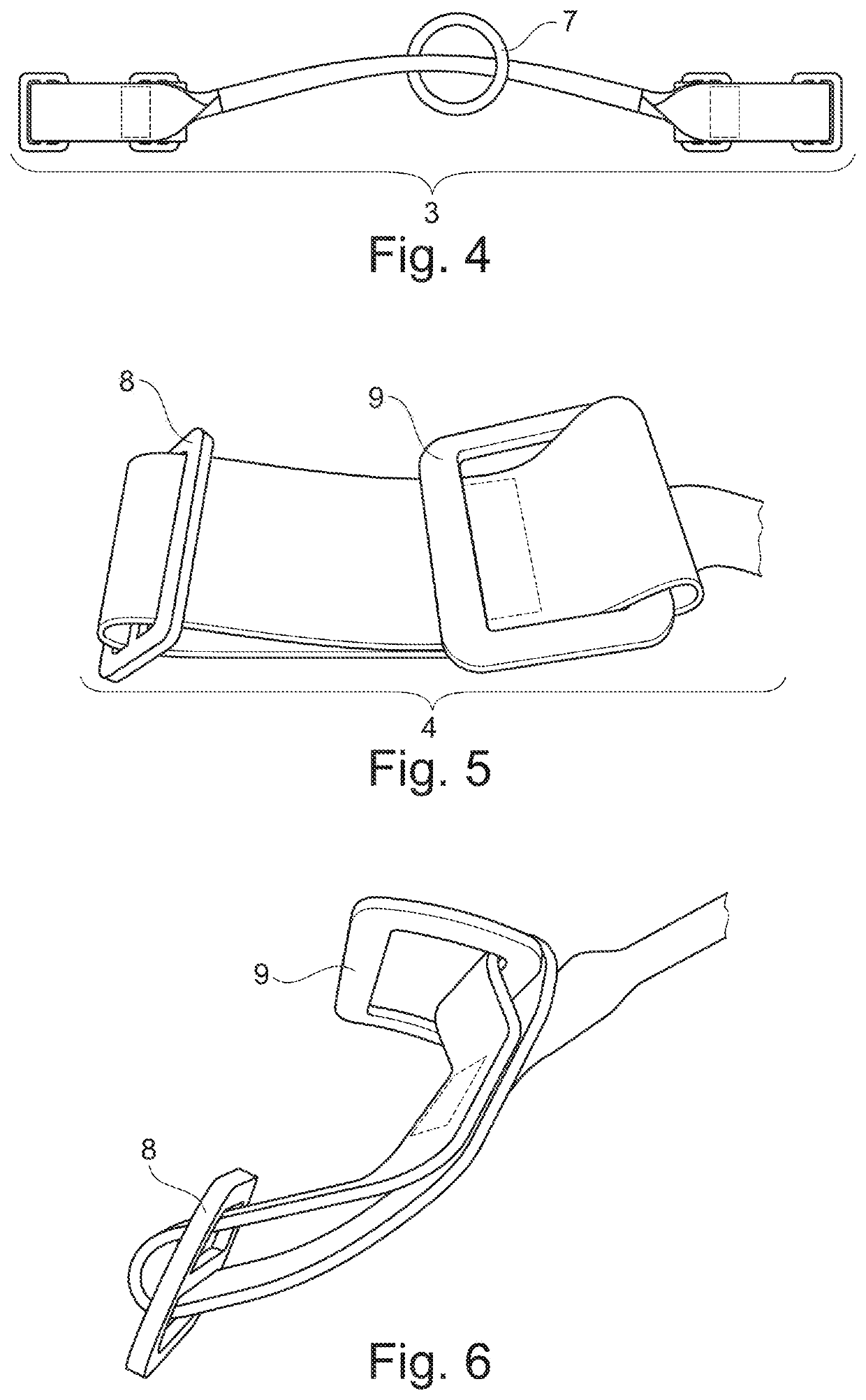 Harness for attachment to a person to be secured having a belay loop