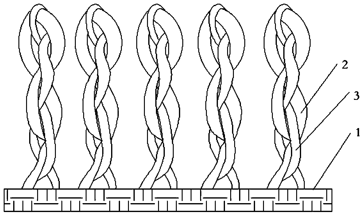 Yarn-dyed spiral towel fabric and preparation method thereof