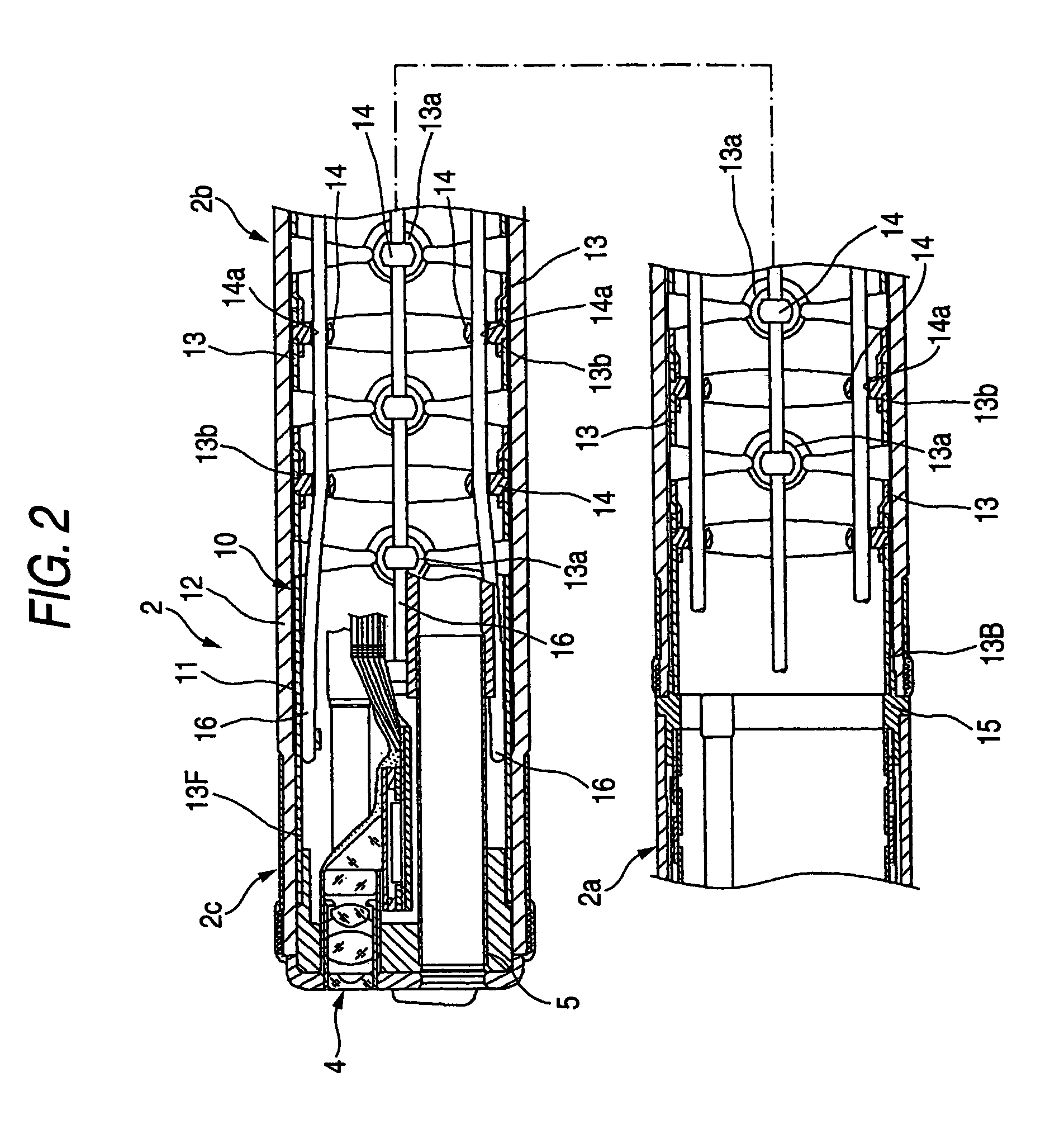 Endoscope angle portion