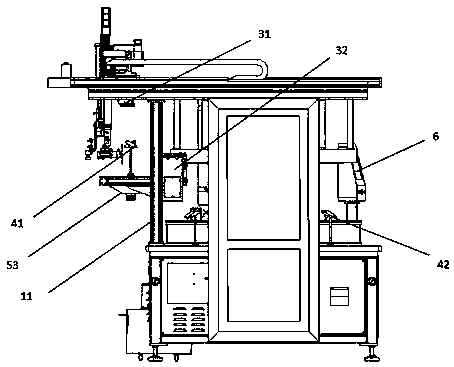 Automatic taking and placing device of flip polishing machine