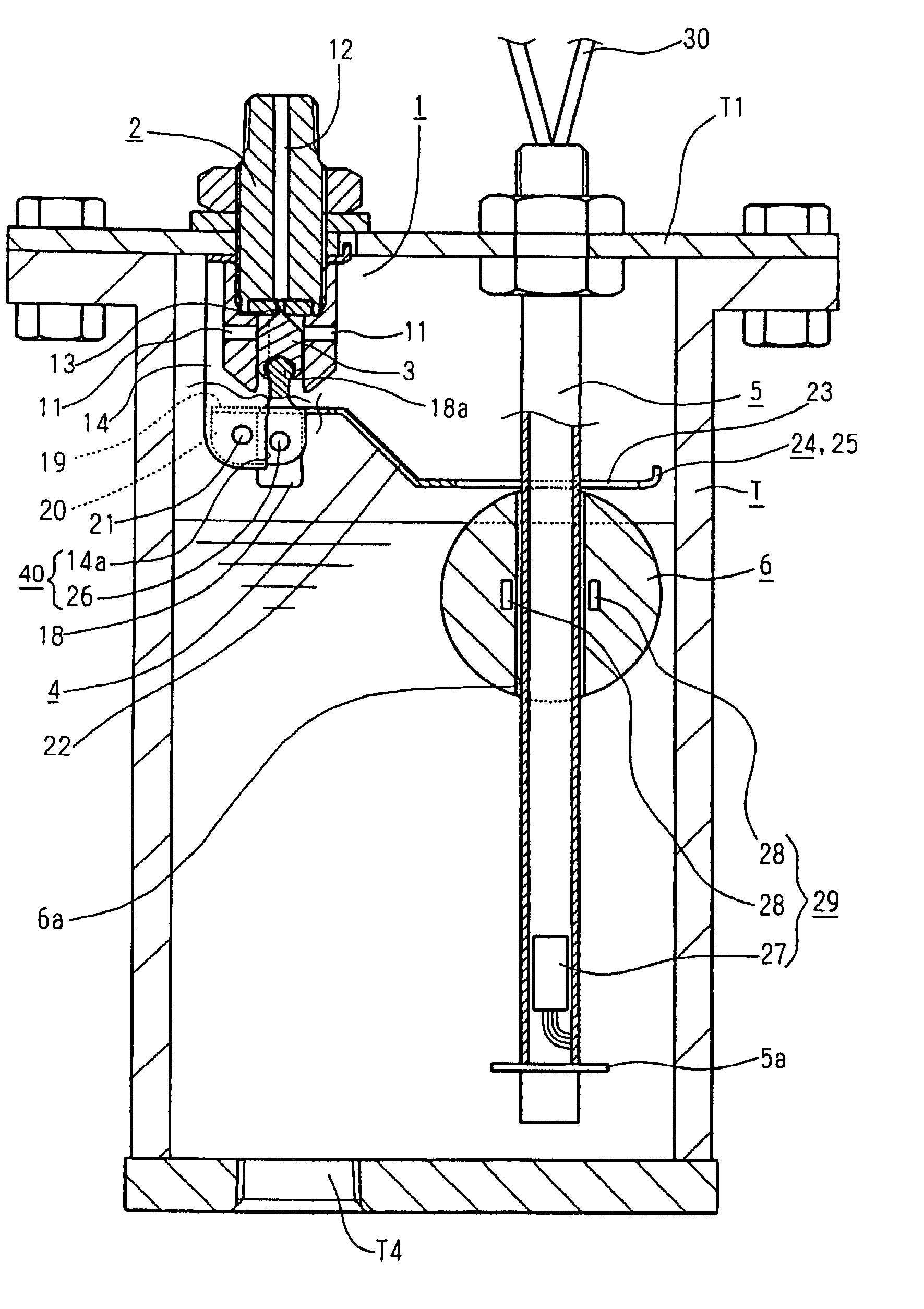 Ball tap with a water level switch