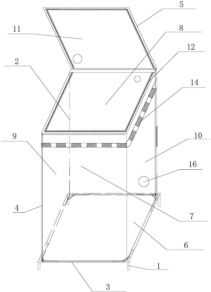 Cabinet type washing machine cloth shade