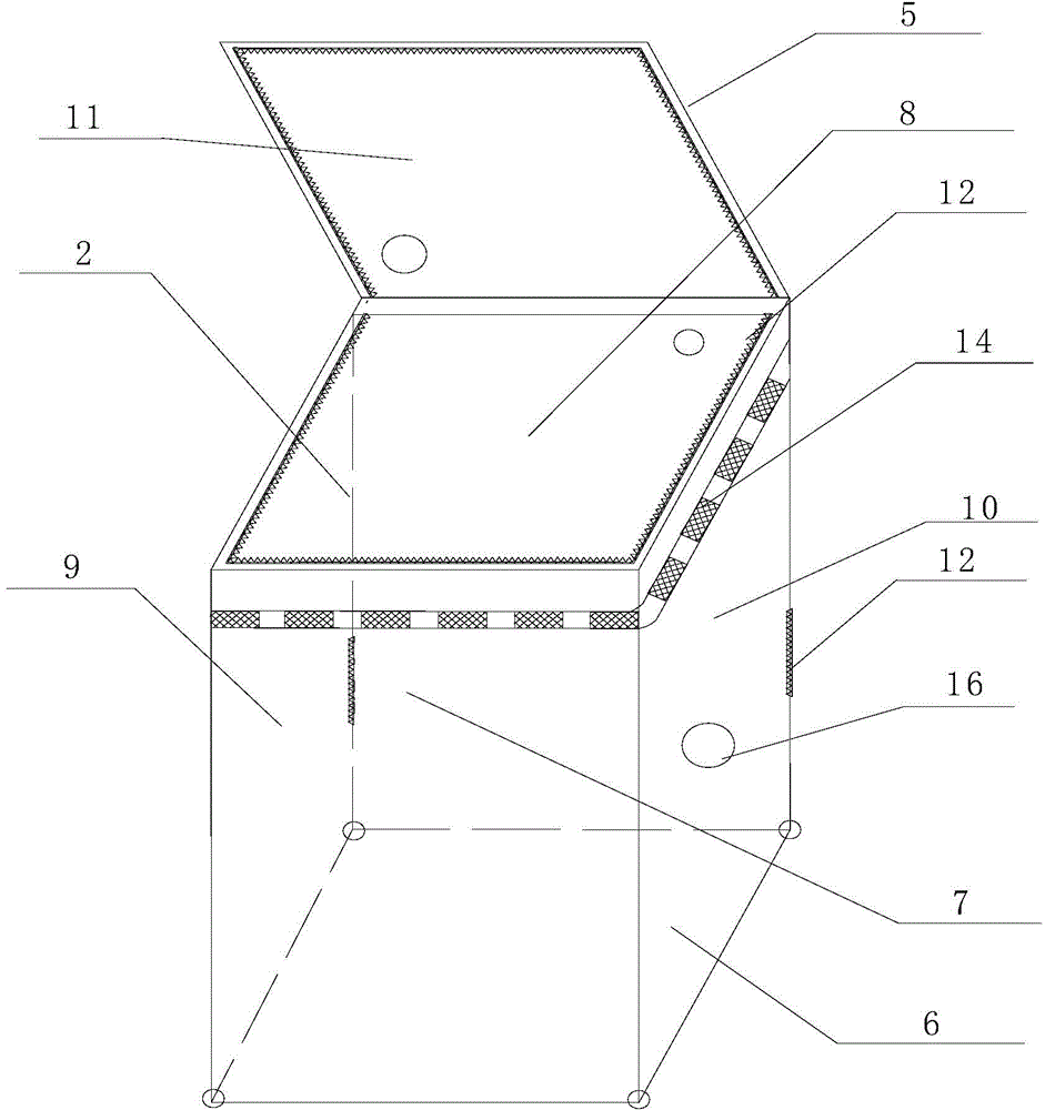 Cabinet type washing machine cloth shade