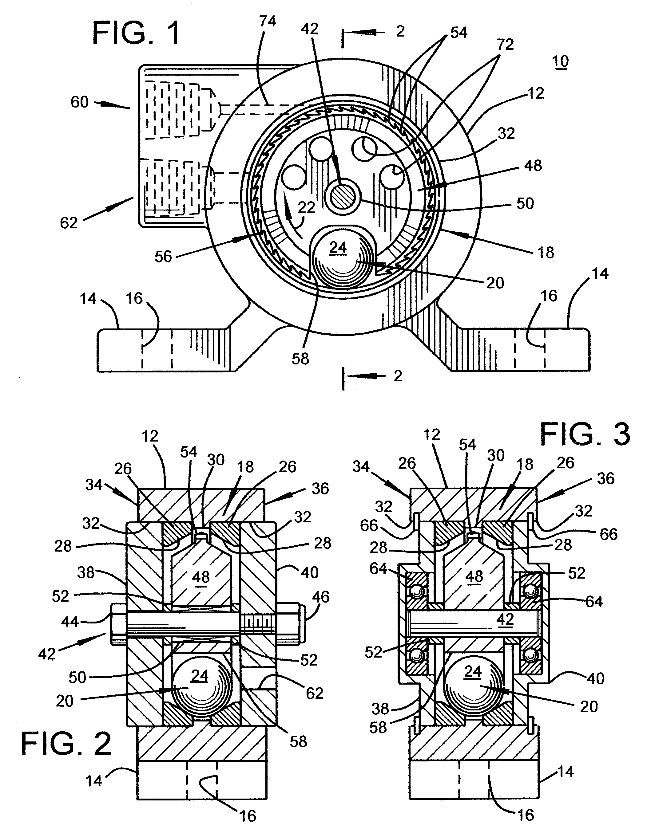 Compressed gas operated orbital rolling member vibrator having low noise properties