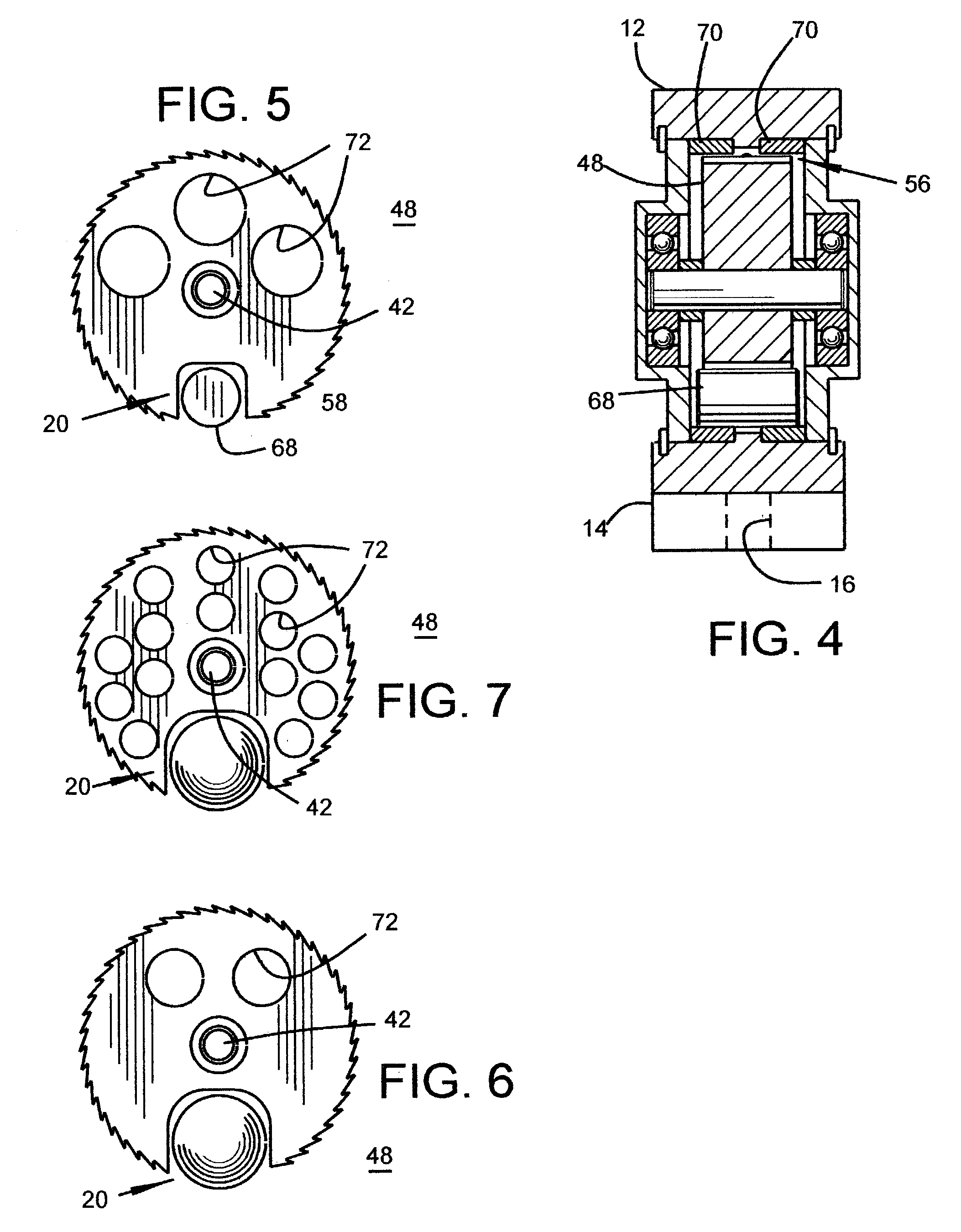 Compressed gas operated orbital rolling member vibrator having low noise properties