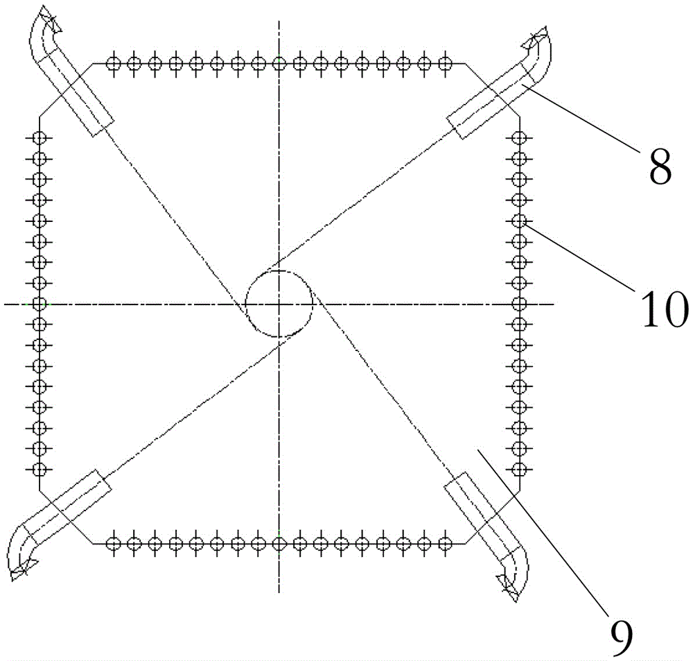 Multi-point injected ammonia water atomization reduction method for reducing NOx discharge of gas-fired boiler