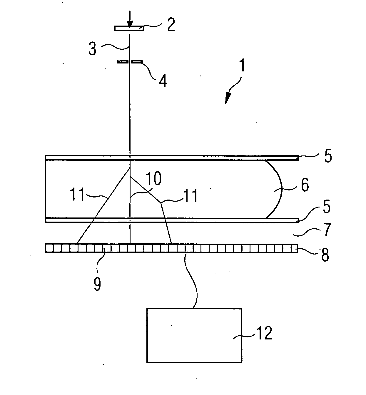 Apparatus and Method for Scatter Correction in Projection Radiography