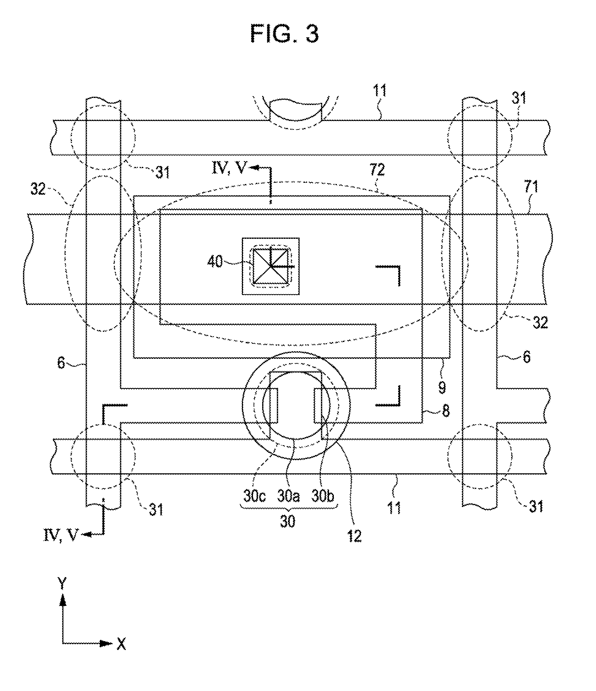 Substrate for semiconductor device including an island-shaped underlying film overlapping a transistor, method of manufacturing the same, semiconductor device and electronic device