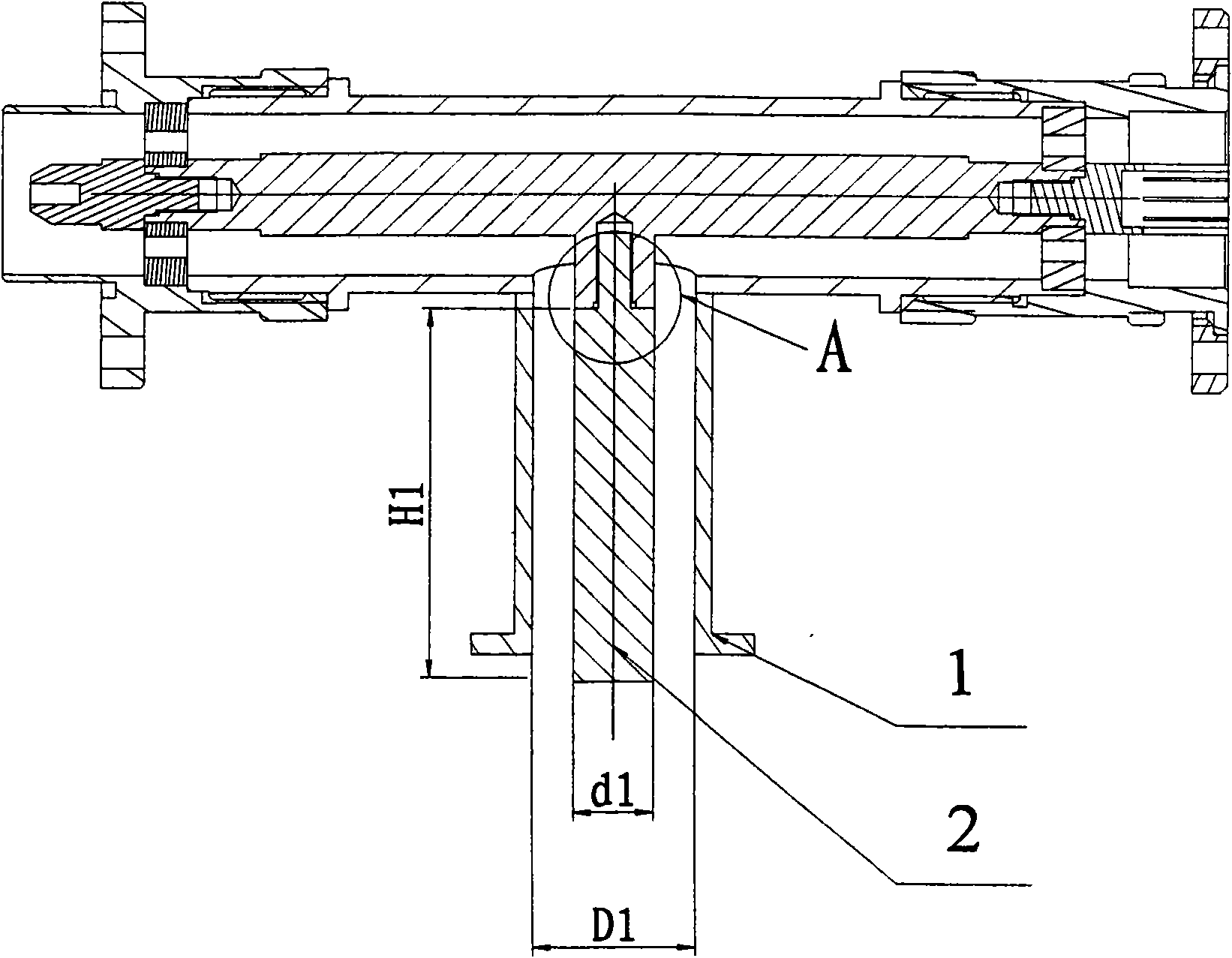 High-frequency induction brazing method for connection of deep cavity inner conductor of coaxial transmission line