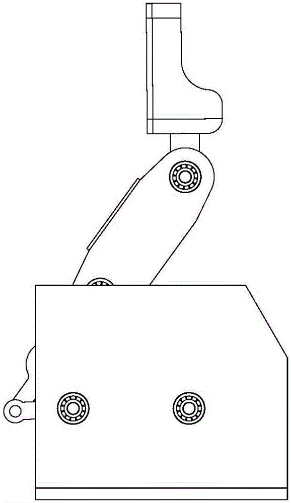 Connection rod belt wheel linear flat clamping sensing self-adaptive robot finger device