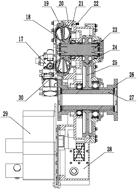 Hydraulic-mechanical combined braking system for integral explosion-proof vehicle of coal mine