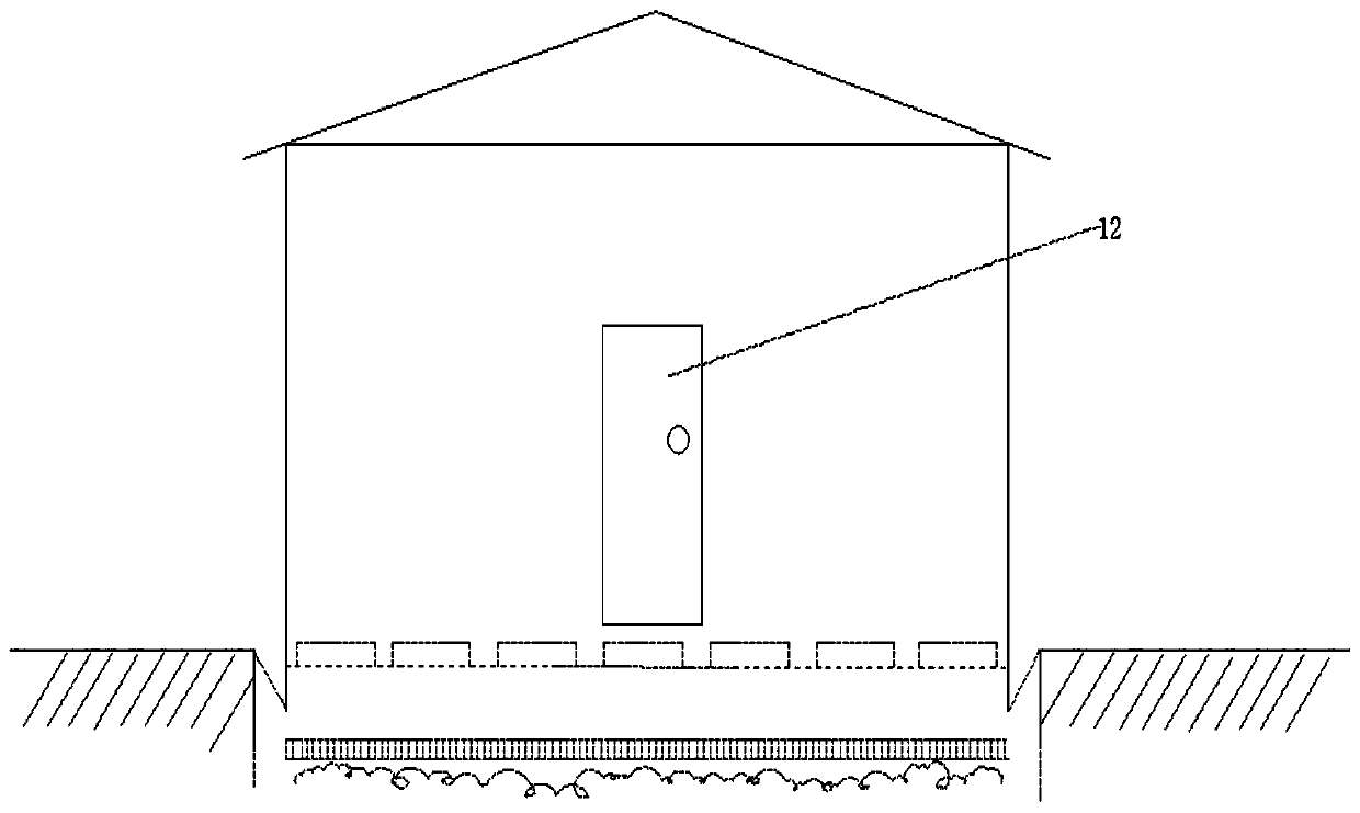 Natural temperature-control storage house for potatoes and manufacturing method thereof