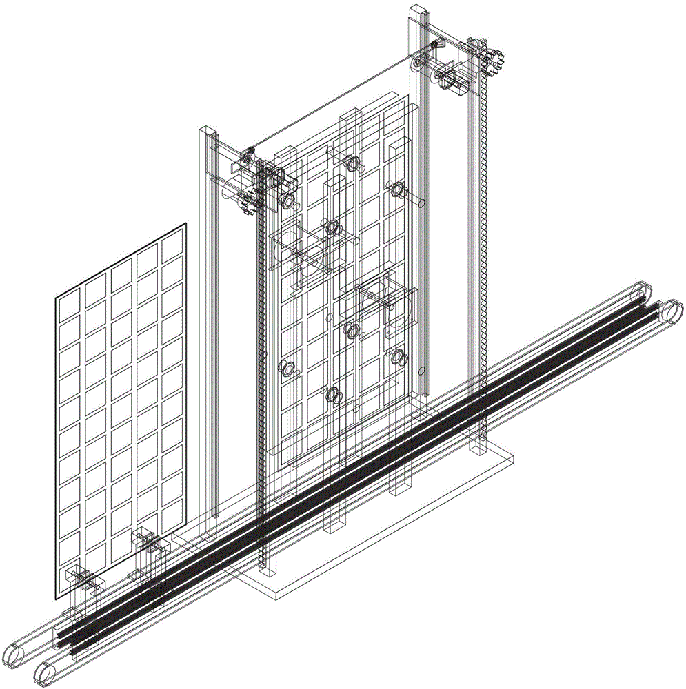 Stripping method applied to full-glass solar cell panel and stripping machine thereof