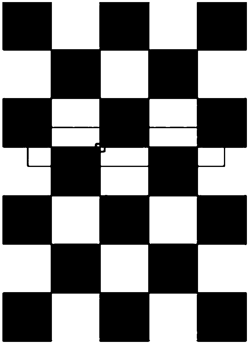 Sub-pixel based angular point calculation method of camera scaling board