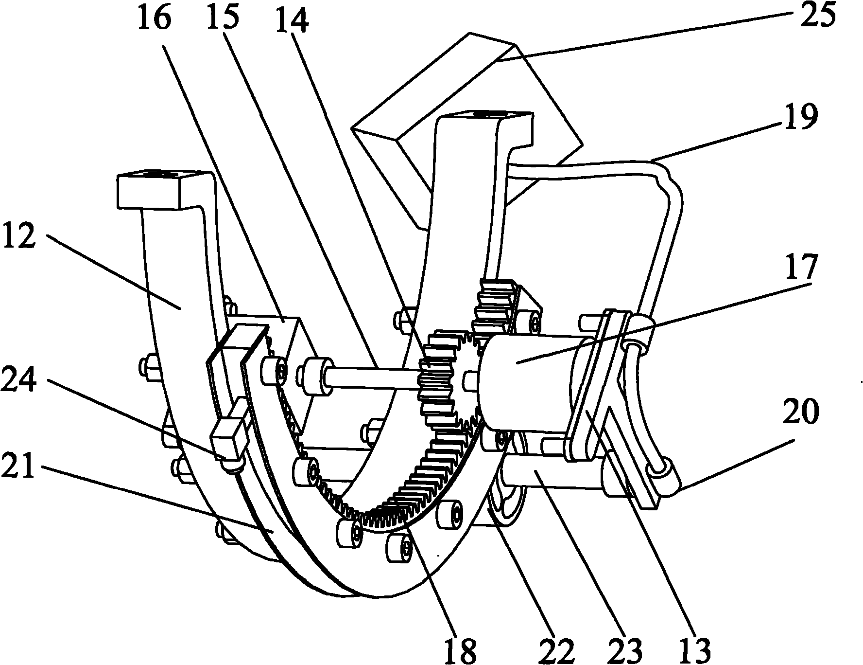 Radiation measuring device of light-gathering heat collection pipe and scanning analysis method thereof