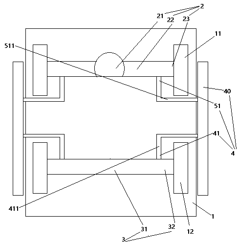 Side impact energy absorption type automobile bridge assembly