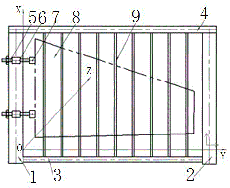 Self-adaptive flexible airplane assembly device and method