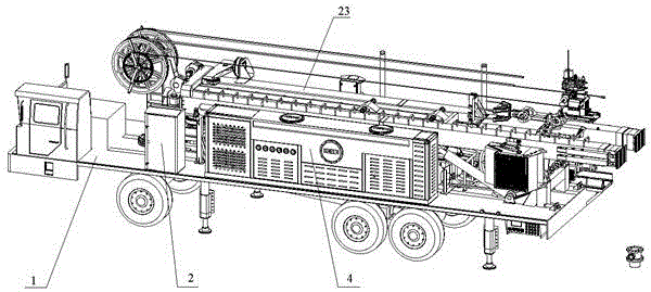 Full-automatic intelligent hydraulic workover rig