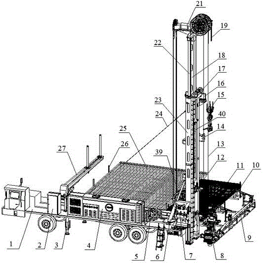 Full-automatic intelligent hydraulic workover rig