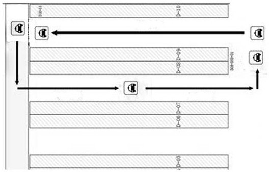 Warehouse safety monitoring and checking method and system based on robot