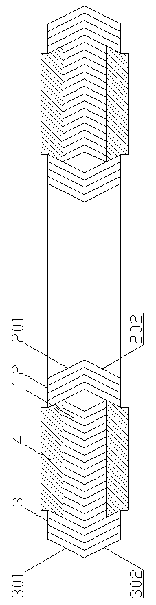 H-shaped metal composite gasket